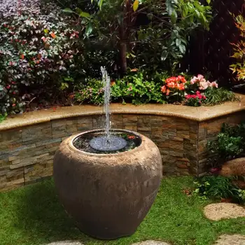 Praktiškas vandens fontanas Siurblys Universalus vandens fontanas Saulės energija varoma paukščių vonia Sodas Tvenkinys Fontanas Dekoratyvinis