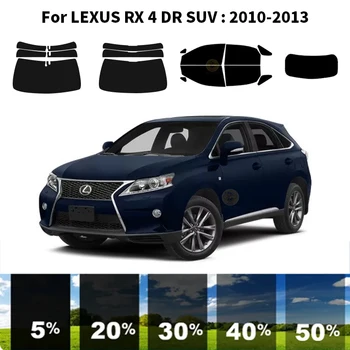 Precut nanokeramikos automobilis UV langų atspalvio rinkinys Automobilinė langų plėvelė LEXUS RX 4 DR visureigiui 2010-2013