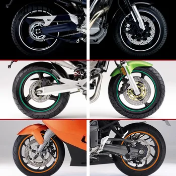 Ratų lipdukas Šviesą atspindintis ratlankis Juostinė juosta Dviračių motociklų lipdukai Kawasaki D-TRACKER125 KLX150S KLX250,D-TRACKER KDX125-250