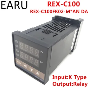 REX-C100 REX-C100FK02-M *AN DA Skaitmeninis PID temperatūros reguliavimo valdiklis Termostato relės išėjimas K tipo įvestis AC110-240V