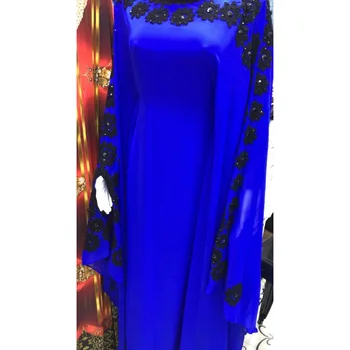 Royal Blue Dubai Morocco Kaftans Farasha Abaya suknelės yra labai puošnios ilgos suknelės su Europos ir Amerikos mados tendencijomis