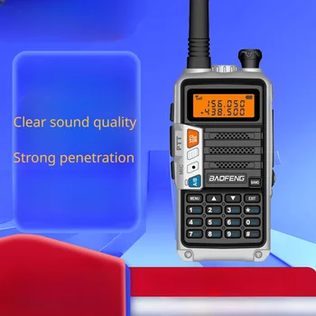S9plus Walkie - talkie inalámbrico al aire libre de alta potencia UV de tres secciones s9 walkie - talkie