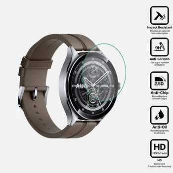 Smartwatch kieto grūdinto stiklo skaidri apsauginė plėvelė, skirta Xiaomi Watch 2 Pro ekrano apsaugos dangteliui Smart Watch2 priedai