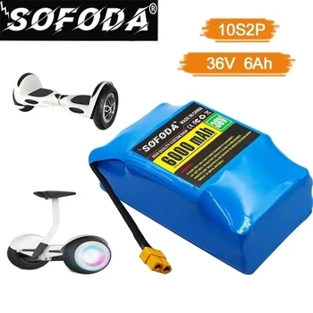SOFODA 36V 6.0AH įkraunamas ličio jonų akumuliatorius ličio jonų elektriniam savibalansiniam paspirtukui hoverboard vienaratis