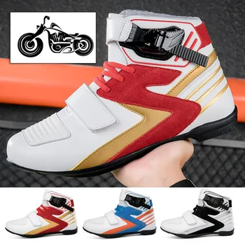 Sprogstamieji kalnų sportbačiai Aukštos kokybės motociklų batai Motociklų sportbačiai Lenktynių bateliai