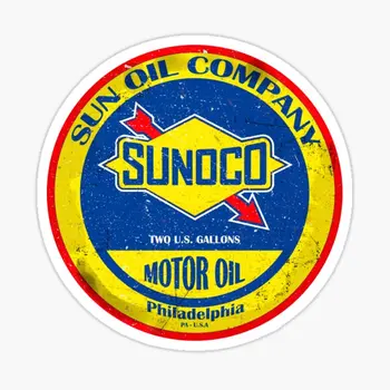Sunoco Oil Company Vintage Sign 5PCS Automobilių lipdukai meno lipdukams Langų vaikų dekoracijos Nešiojamas kompiuteris Sieninis kambarys Animacinis automobilis Anime