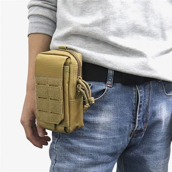 Taktinis minkštas maišelis Karinis juosmens krepšys lauke Vyrų įrankių krepšys Liemenės paketas Piniginė Mobiliojo telefono dėklas Medžioklės kompaktiški krepšiai Naudinga