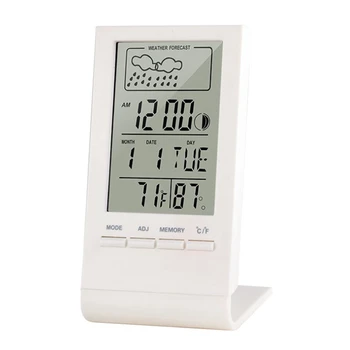 Vidaus / lauko termometro higrometro indikatorius Orų stotis Automatinis elektroninis temperatūros drėgmės monitorius