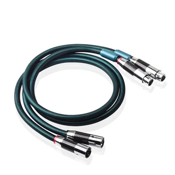 Y-056 XLR 8N OCC sidabru dengtas HIFI XLR garso kabelis XLR vyriškas ir moteriškas subalansuotas signalo kabelis