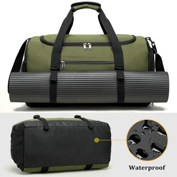 Yoga Fitness Gym krepšys 36L Didelės talpos Unisex kelioninė rankinė Apačioje vandeniui atsparus bagažas Pečių skersinis paketas
