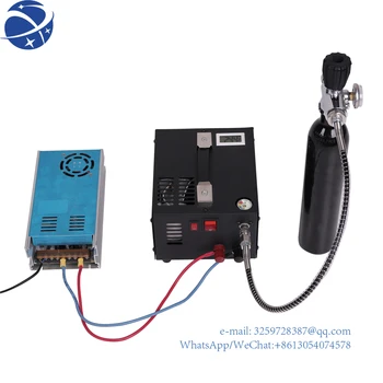 Yyhc12V nuolatinės srovės nešiojamasis 4500 PSI oro kompresorius aukšto slėgio PCP siurblys su keitikliu ir filtru