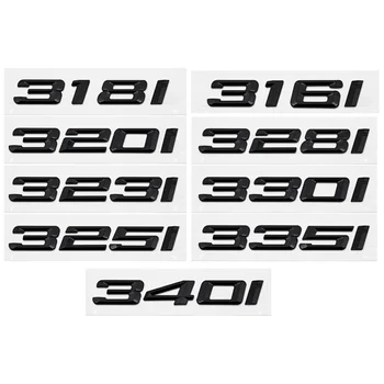 3D ABS automobilio bagažinės raidės Logotipas Decals ženklelis Emblema Lipdukas BMW 3 serija 320i 325i 328i 330i 335i E46 E90 E91 F30 318i 316i