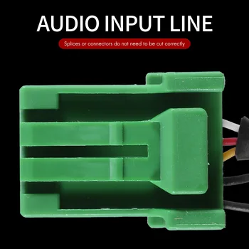 6Pin Žalia jungtis Stereo 3.5MM Jack Audio Aux-in MP3 kabelio laidas, skirtas Honda Jazz Fit 2002-2006