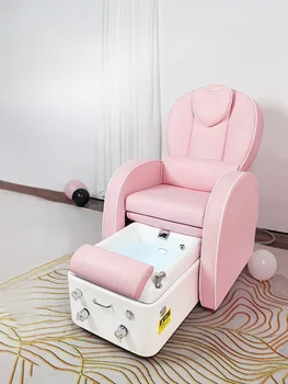Aukštos klasės nagų salono mados nagų grožio blakstienų grožio masažo kėdė vienvietė atlošiama pedikiūro pėdų masažo sofa