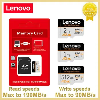 Lenovo 2TB Micro TF SD kortelė 1TB 512GB 256GB SD/TF 